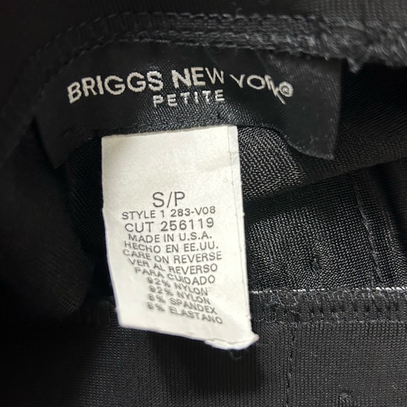 Briggs New York Skirt Black Stretch Small - Picture 8 of 9